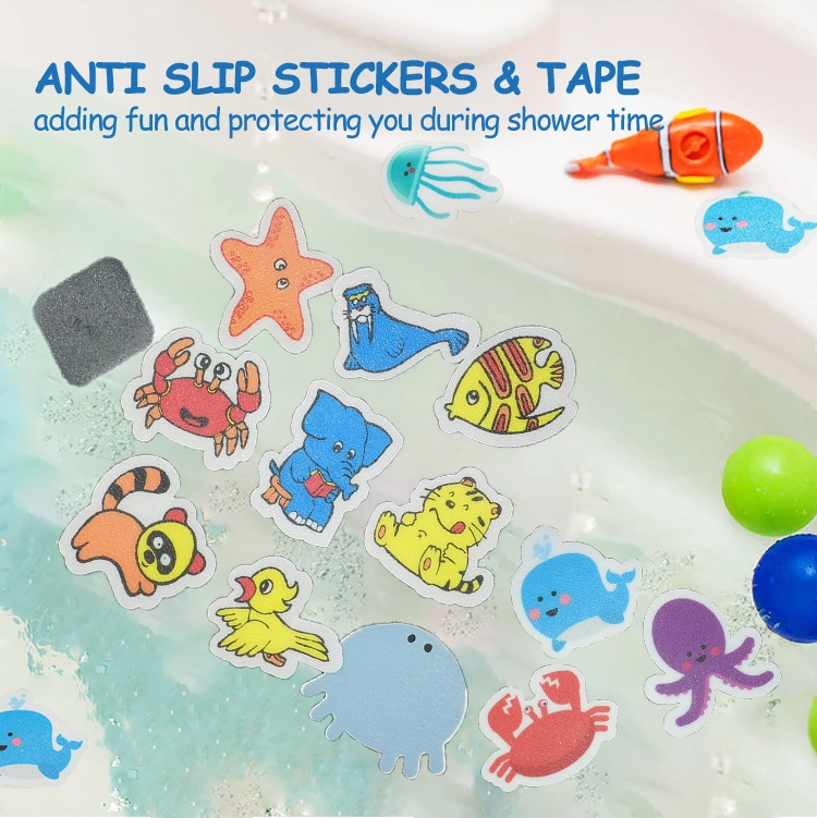 Custom Design Non-Slip Bathtub Stickers Appliques for Bath Tub and Shower Surfaces