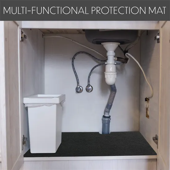 Under The Sink Mat, Kitchen Tray Drip, Cabinet, Absorbent Felt Layer Material, Backing Waterproof Anti