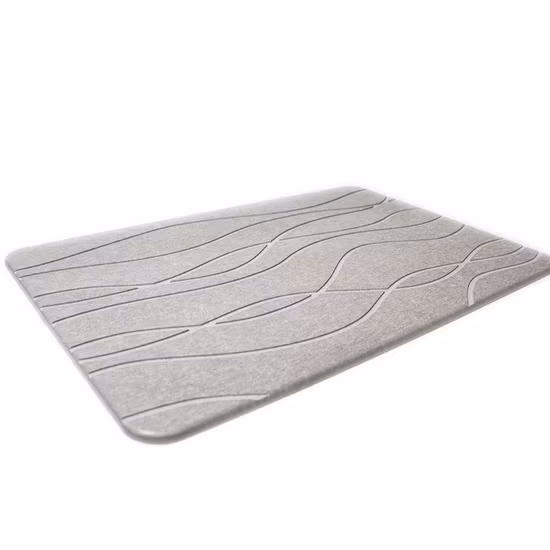 Custom Logo Modern Diatomite Quick Drying Bathstone Bath Mat for Bathroom Floor