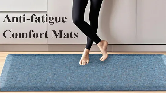 Standing and Comfort Desk Kitchen Anti Fatigue PVC Floor Mats for House Sink Office 