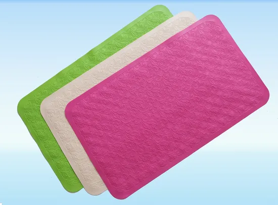 Foot Like Anti Slip Natural Rubber Back with Suckers Rubber Mat Bathtub Mat Shower Mat 