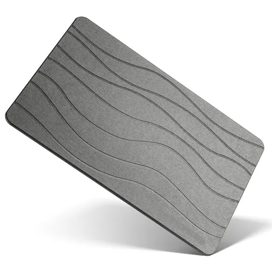 Keep It Fresh and Clean Natural Diatomite Super Absorbent Bath Low Maintenance Mat 