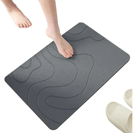 Large Commercial Bathroom Bath Tub Non Slip Stone Kitchen Drying Floor Mat for Home Bedroom Floor Living Room Non