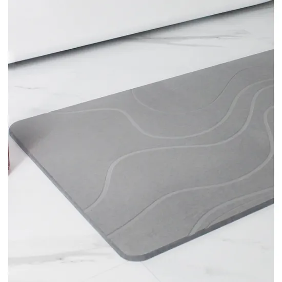 Sustainable Stocked Custom Bathroom Mat Diatomite Bath Non Slip Sublimation Set 